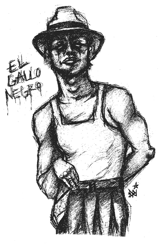 "El Gallo Negro" - blood in blood out sticker