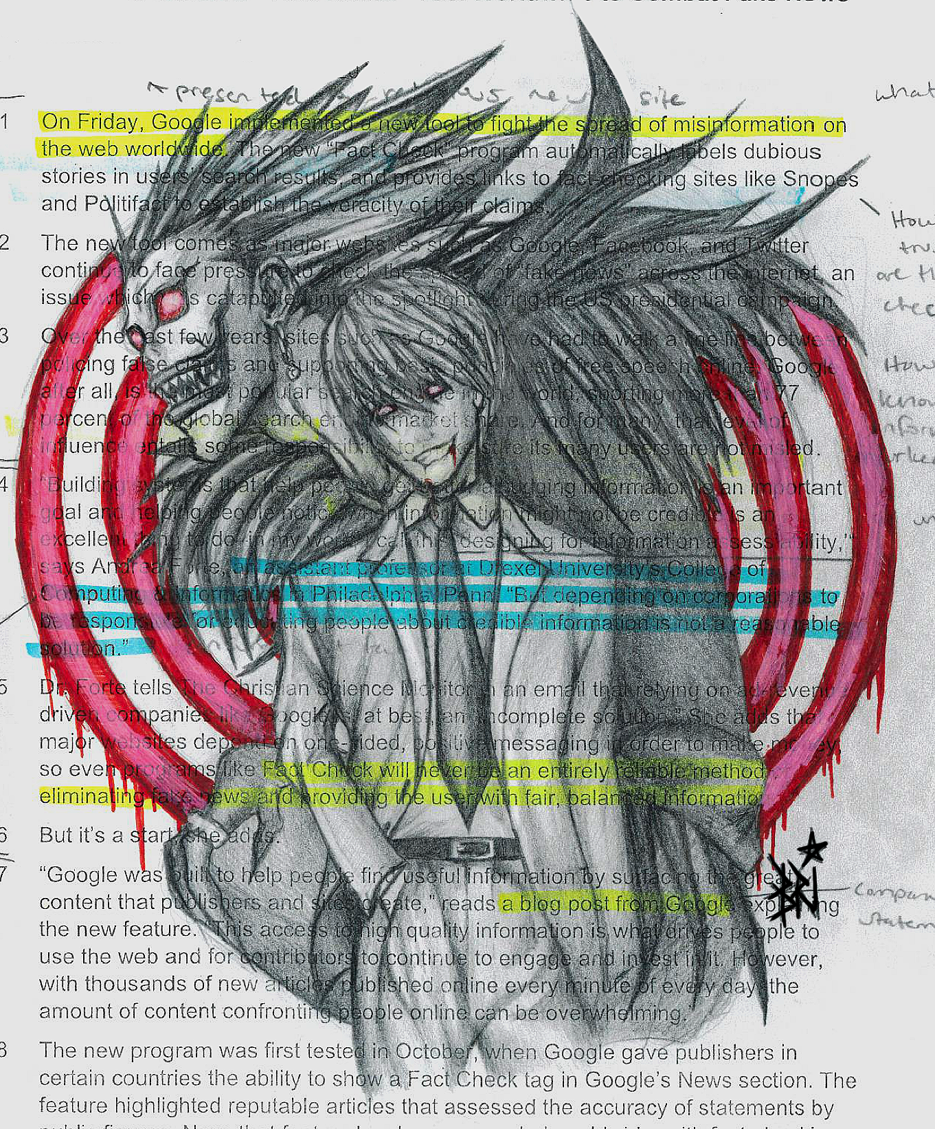 Ryuk and Light - deathnote sticker